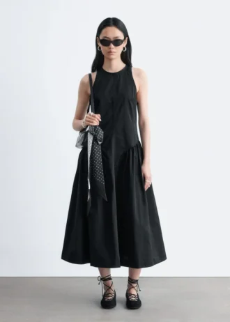Robe midi évasée