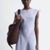 Robe midi évasée en lin