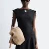 Robe midi évasée en lin