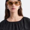 Robe midi évasée en lin
