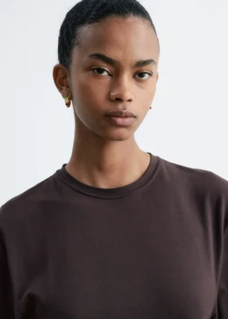 Robe t-shirt midi asymétrique