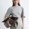 Robe t-shirt midi asymétrique