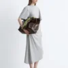 Robe t-shirt midi asymétrique