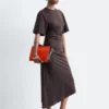 Robe t-shirt midi asymétrique