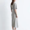 Robe t-shirt midi asymétrique