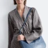 Mini-robe portefeuille en soie