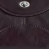 Sac bandoulière en cuir incurvé