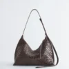 Sac à bandoulière en cuir tressé