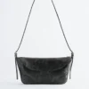 Sac à bandoulière rectangulaire en cuir