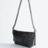 Sac à bandoulière rectangulaire en cuir