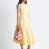 Robe midi à nouer dans le dos