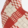 Sac cabas en cuir tressé