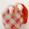 Sac cabas en cuir tressé