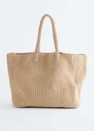 Sac cabas en paille de papier
