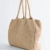 Sac cabas en paille de papier