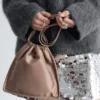 Sac à cordon en satin