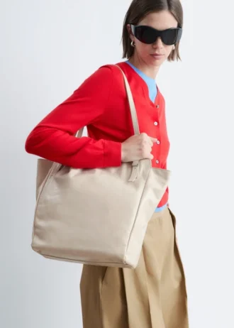 Sac fourre-tout en cuir à boucle et sangle