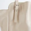 Sac fourre-tout en cuir à boucle et sangle