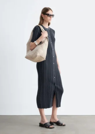 Sac fourre-tout en cuir tressé