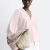 Sac fourre-tout en cuir tressé