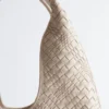 Sac fourre-tout en cuir tressé