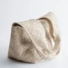 Sac fourre-tout en cuir tressé