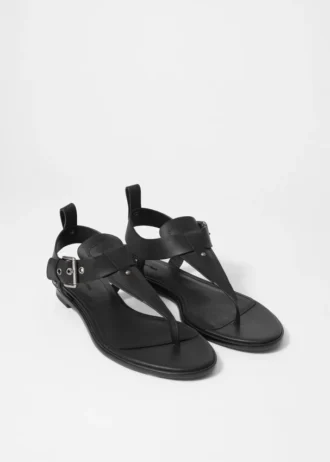 Sandales en cuir à bride cheville