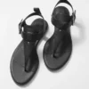 Sandales en cuir à bride cheville