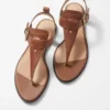 Sandales en cuir à bride cheville