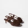 Sandales en cuir à franges