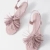 Sandales en cuir à franges