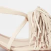 Sandales en cuir à franges