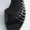 Sandales en cuir à lanières