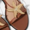 Sandales à lanières ornées
