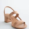 Sandales à talons carrés et lanières