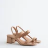 Sandales à talons carrés et lanières