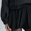 Short bouffant élastiqué