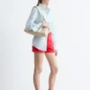 Short en denim taille haute