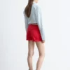 Short en denim taille haute