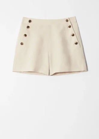 Short marin à boutons