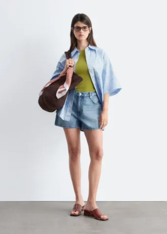 Shorts en denim décontracté