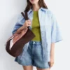 Shorts en denim décontracté