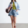 Shorts en denim décontracté