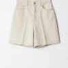Shorts en denim à jambes larges