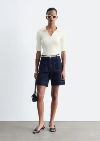 Shorts en jean taille haute