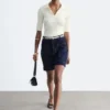 Shorts en jean taille haute
