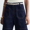 Shorts en jean taille haute