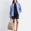 Shorts en lin ajusté