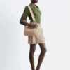 Shorts en lin ajusté
