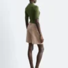 Shorts en lin ajusté